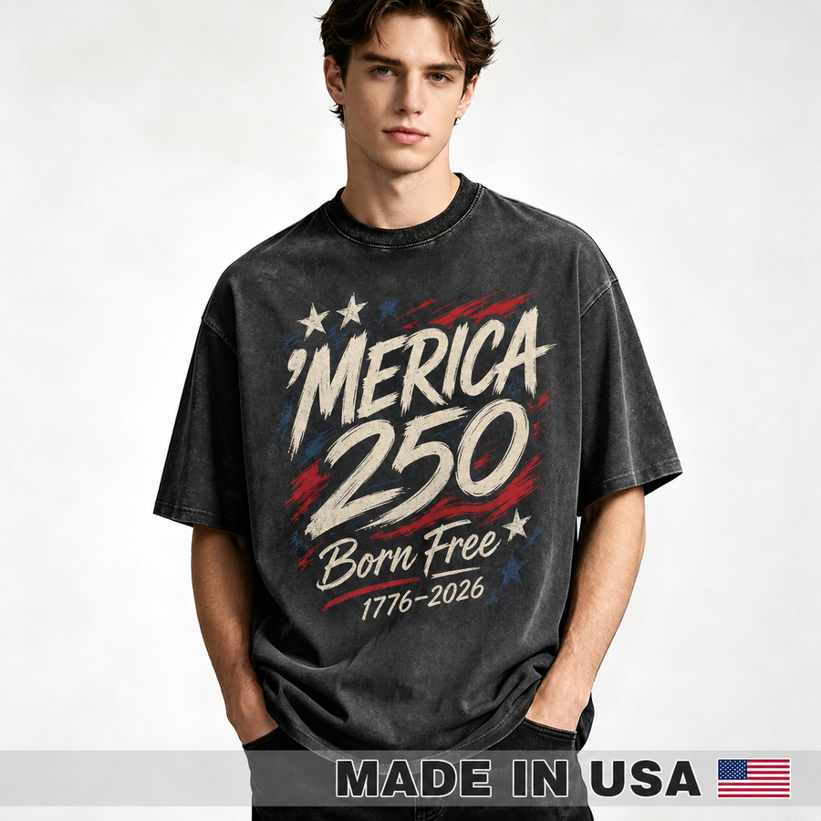 'Merica 250 Born Free Tee