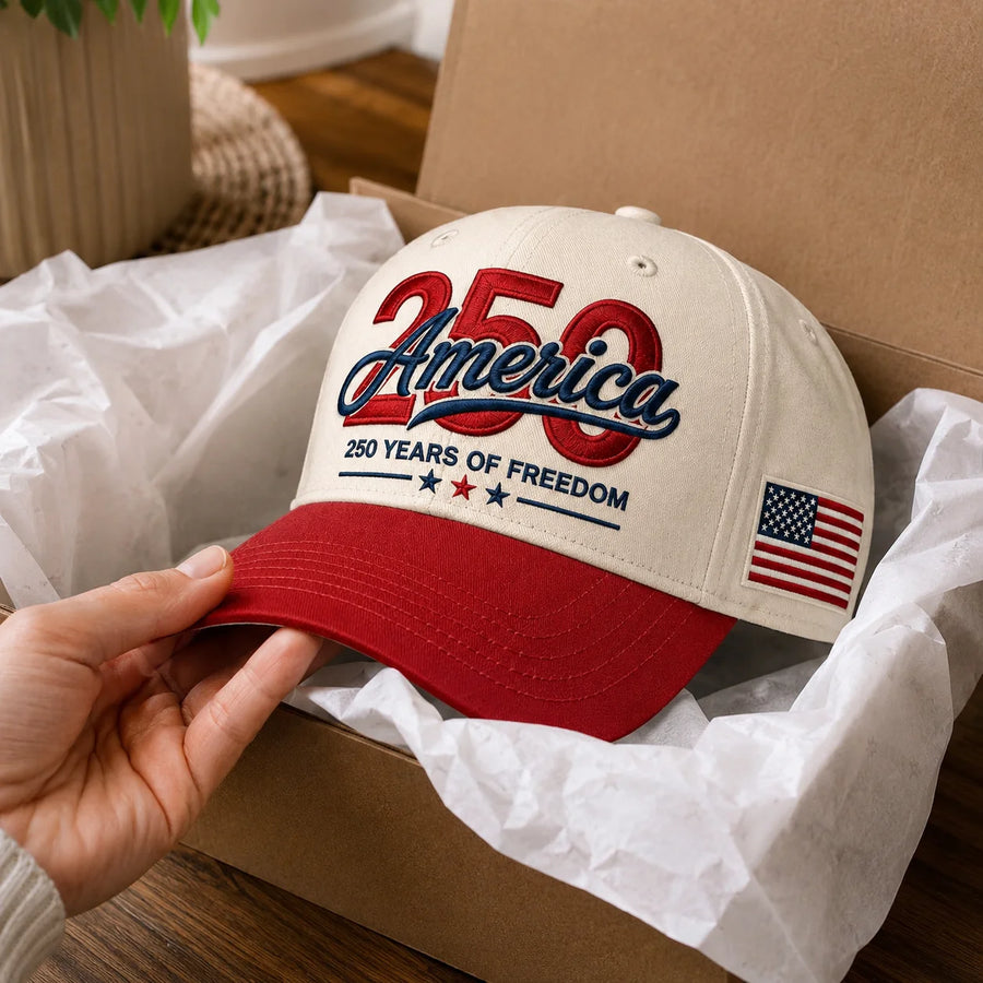 Freedom 250 Hat patriotic embroidered cap by True Glory