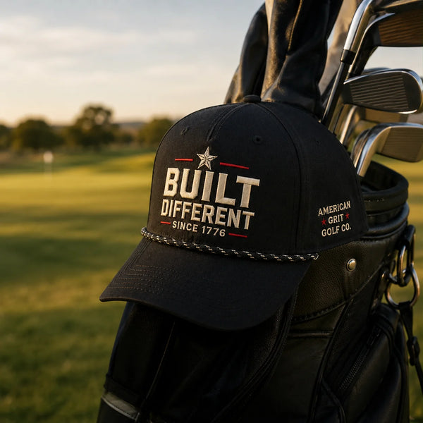 American Grit Hat black patriotic embroidered cap by True Glory