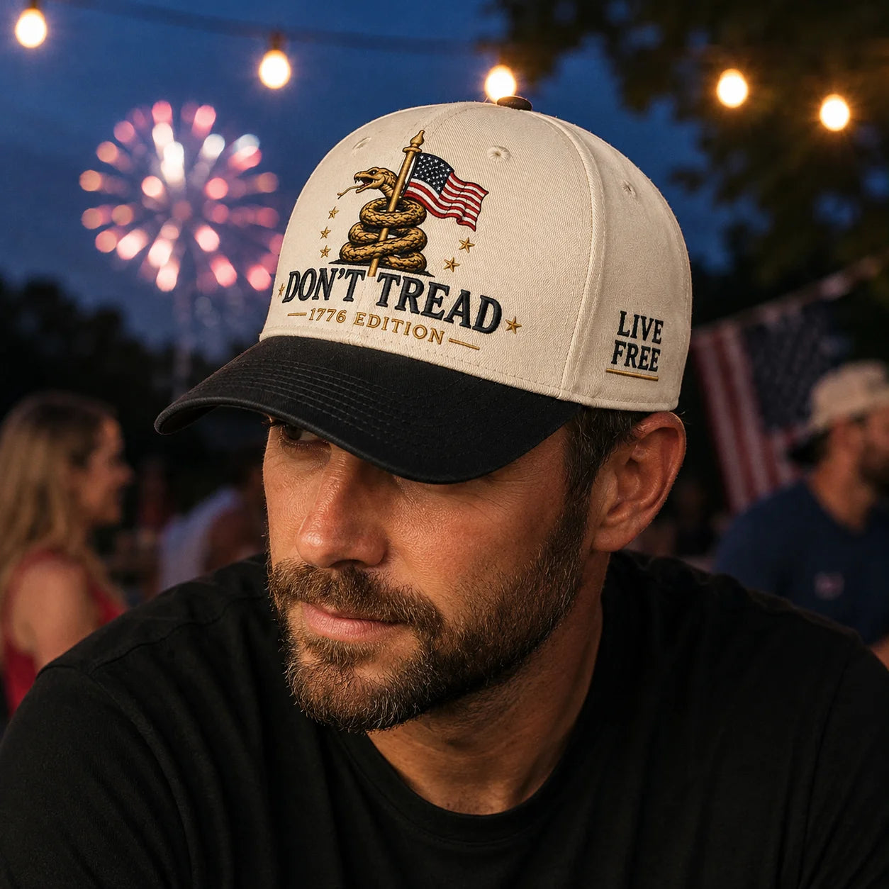 Don't Tread Hat patriotic embroidered cap by True Glory