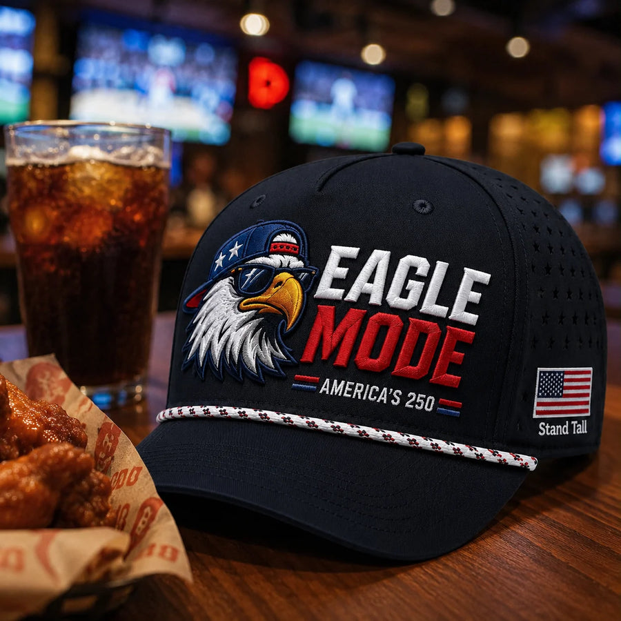 Eagle Mode Hat patriotic embroidered eagle cap by True Glory