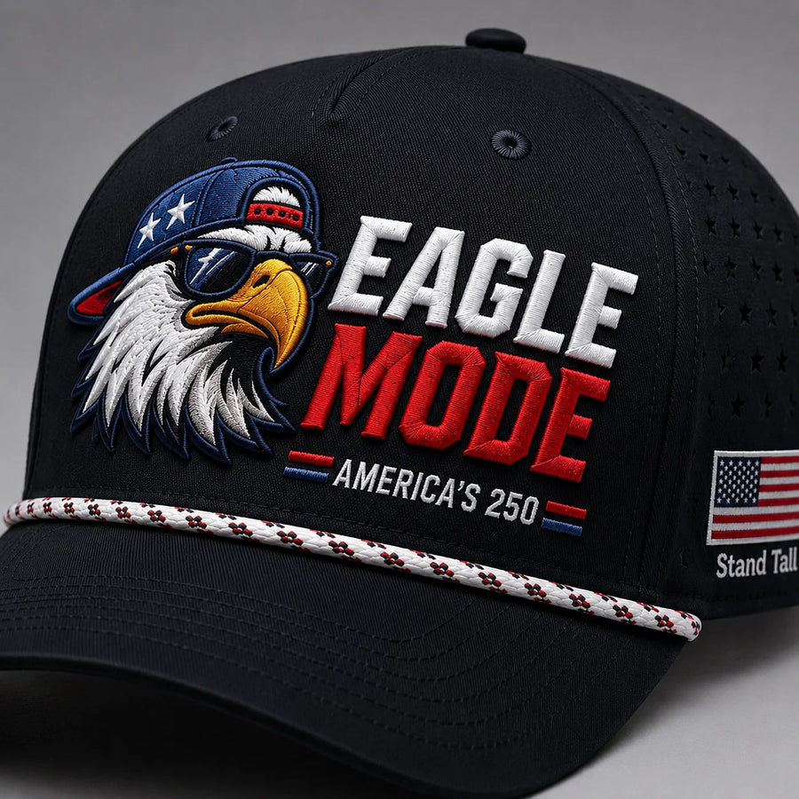 Eagle Mode Hat patriotic embroidered eagle cap by True Glory