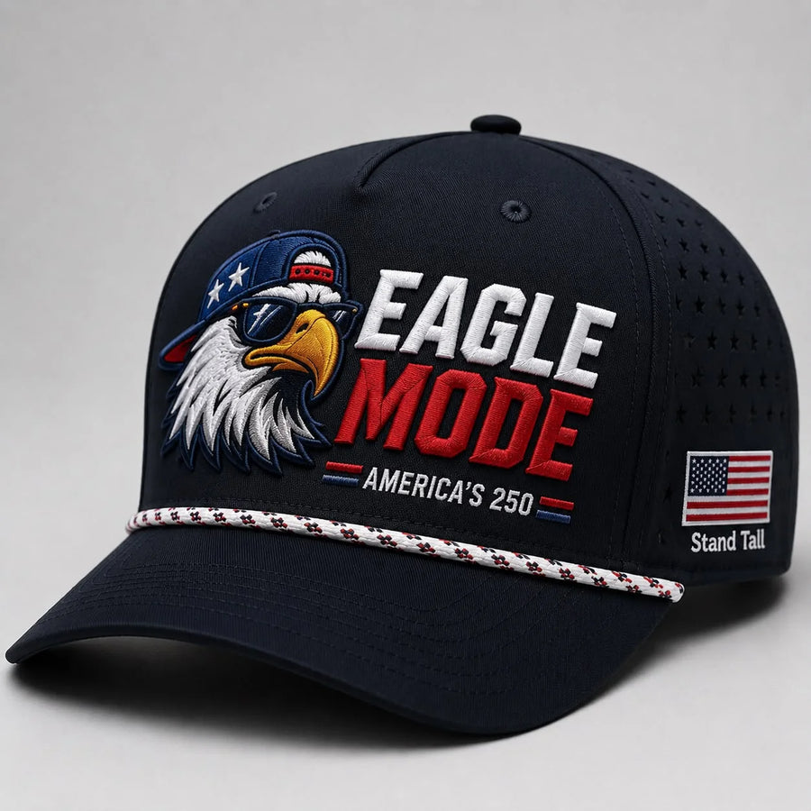 Eagle Mode Hat patriotic embroidered eagle cap by True Glory