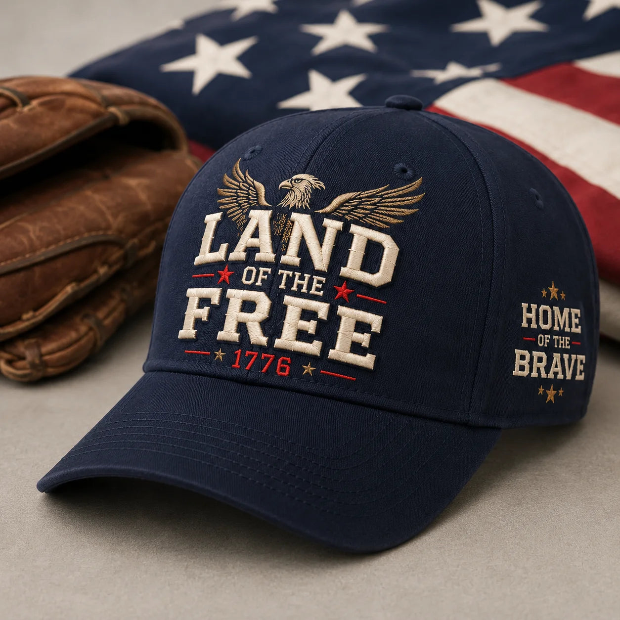 Liberty Eagle Hat patriotic embroidered cap by True Glory