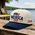 Merica 250 Hat patriotic embroidered cap by True Glory