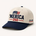 Merica 250 Hat patriotic embroidered cap by True Glory