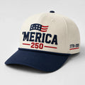 Merica 250 Hat patriotic embroidered cap by True Glory