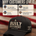 American Grit Hat black patriotic embroidered cap by True Glory
