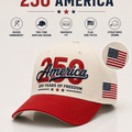 Freedom 250 Hat patriotic embroidered cap by True Glory
