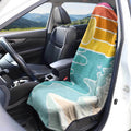 True Glory Car Seat Towel Cover — Retro Beach Sunset