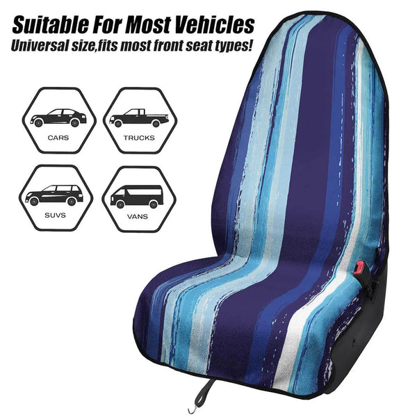 Ocean Blue Brushstroke car seat cover