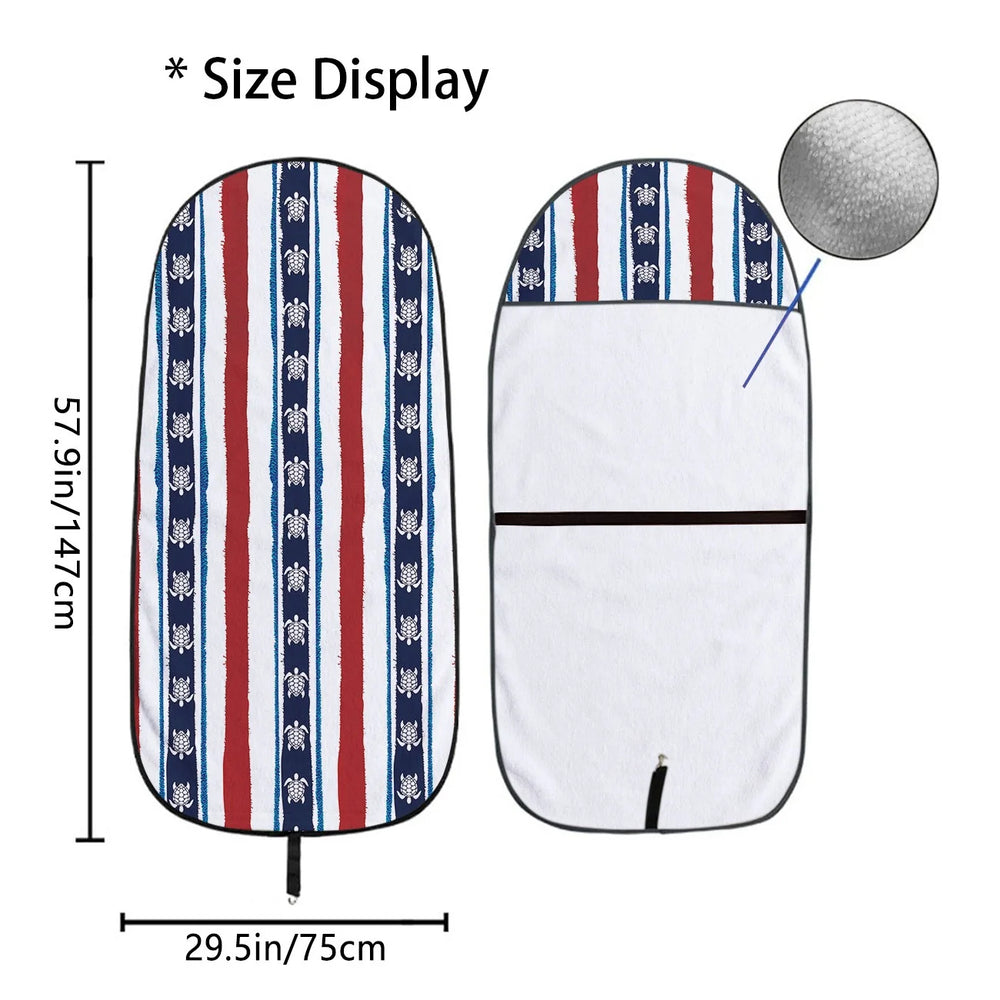 True Glory Car Seat Towel Cover — Patriotic Sea Turtle
