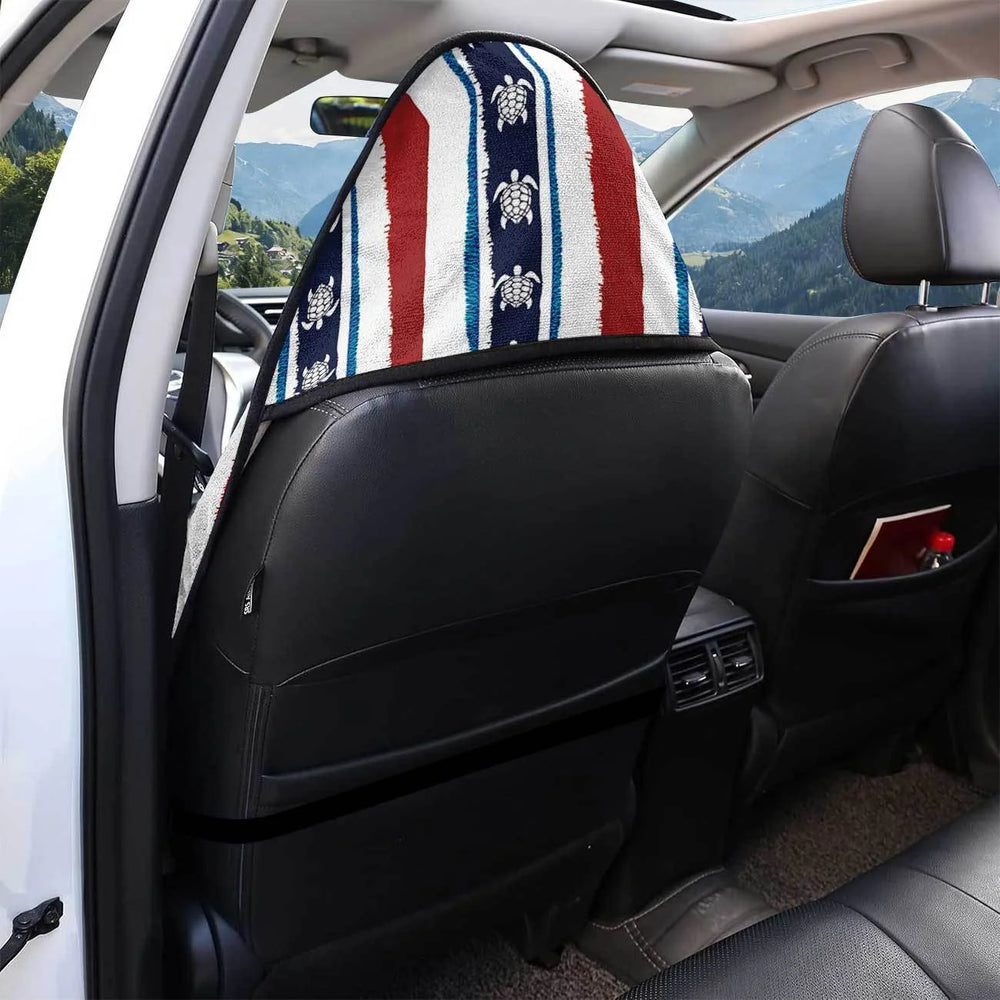 True Glory Car Seat Towel Cover — Patriotic Sea Turtle