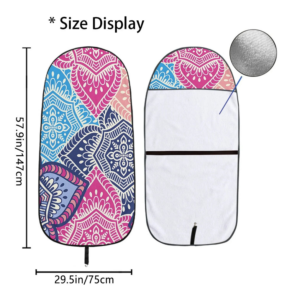 True Glory Car Seat Towel Cover — Retro Beach Sunset