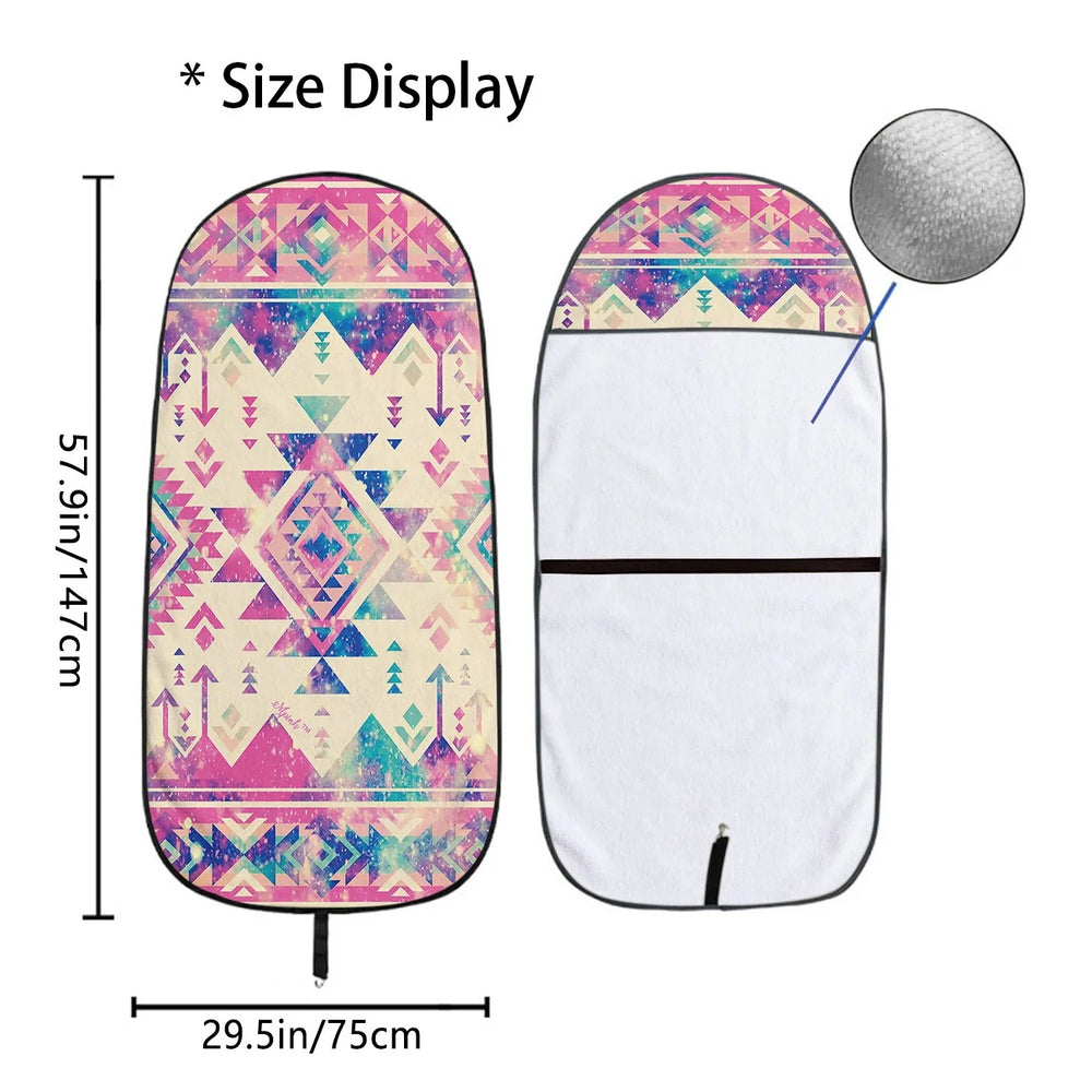 True Glory Car Seat Towel Cover — Retro Beach Sunset