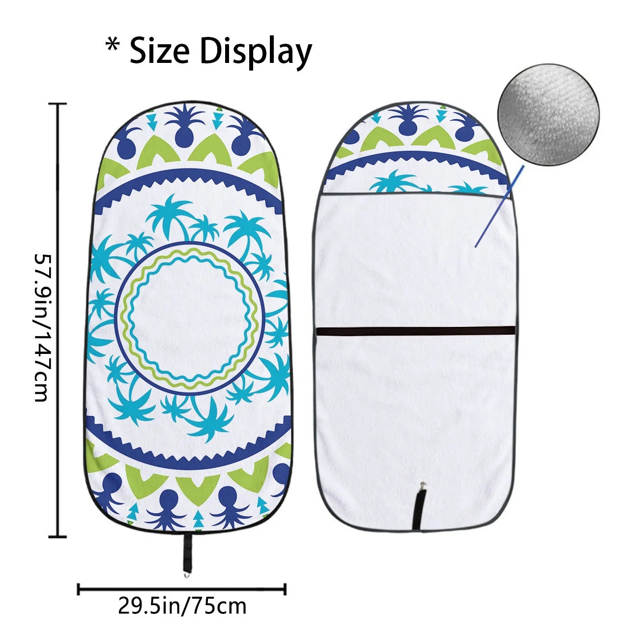 True Glory Car Seat Towel Cover — Tropical Patchwork