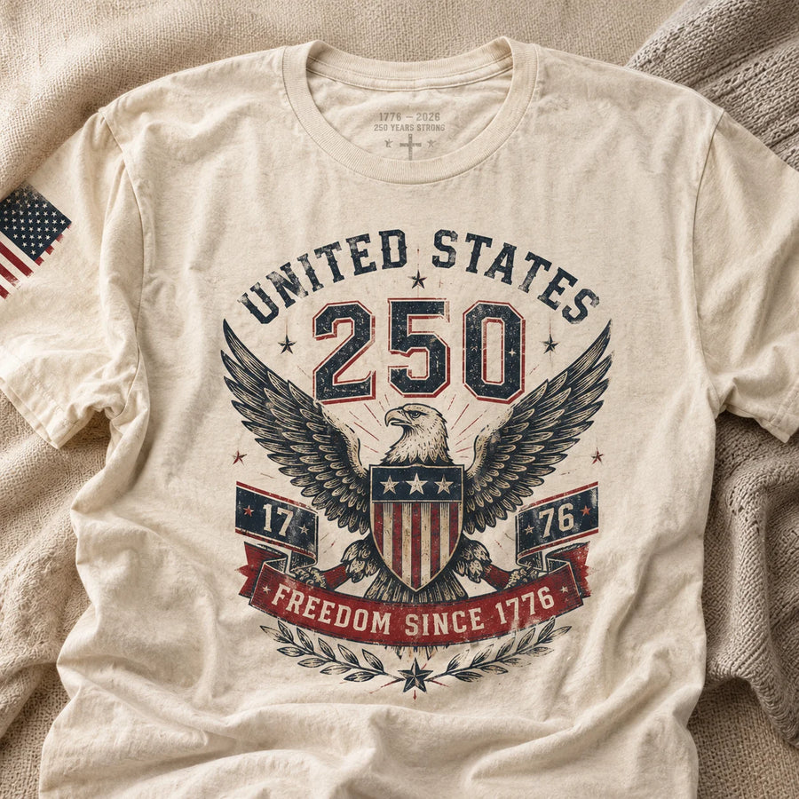 True Glory Patriotic Tee — 250 Land of the Free Tee