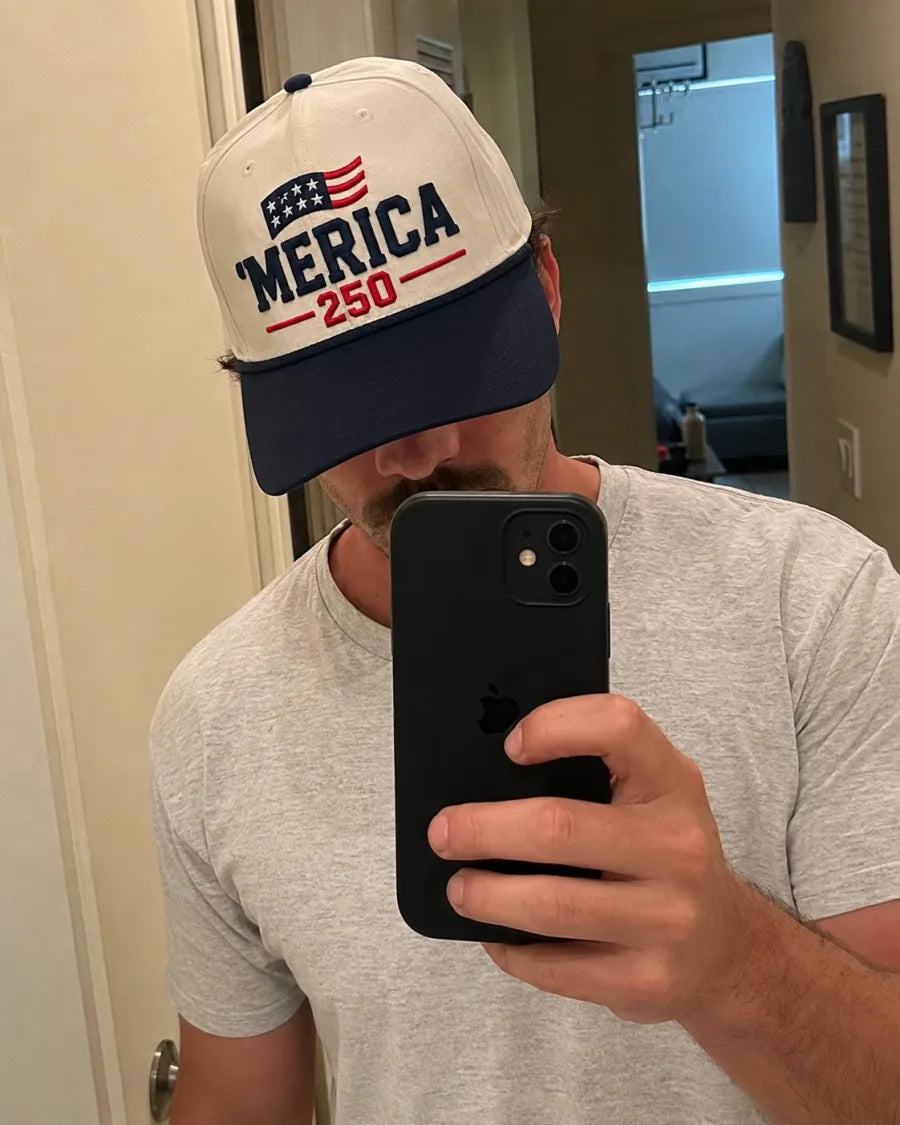 Customer photo wearing the Merica 250 Hat - review 03