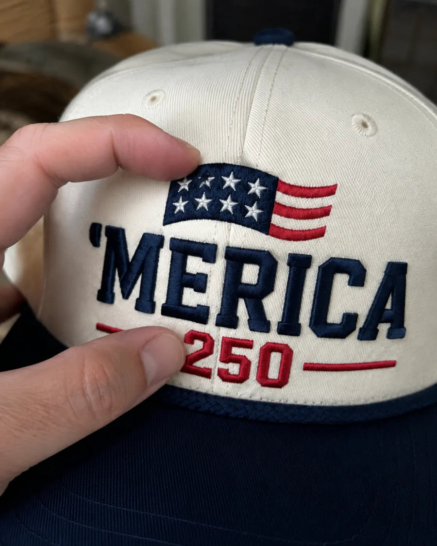 Customer photo wearing the Merica 250 Hat - review 06
